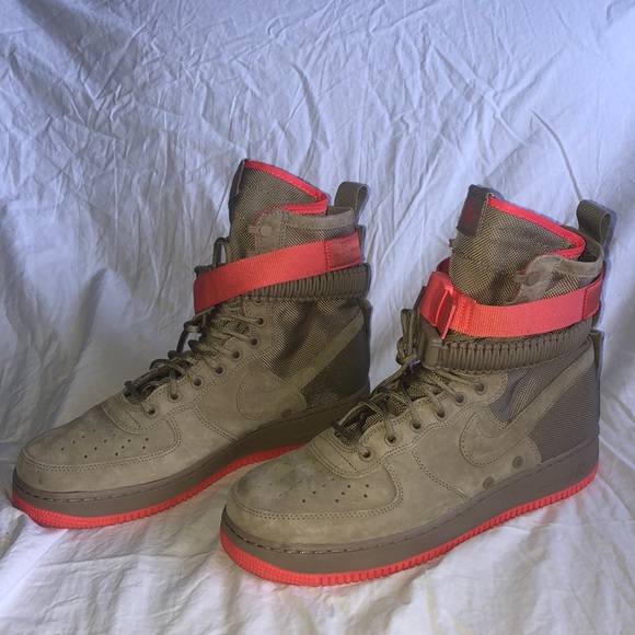nike sf af1 khaki coral